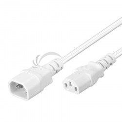 PremiumCord Predlovac kbel sie 230V, C13-C14, biely 1m kps1w
