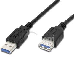 PremiumCord Proluovac kbel USB 3.0 AA, M / F, 1m ku3paa1bk