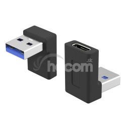 PremiumCord redukcia USB-C - USB 3.0 Male, zahnut kur31-26