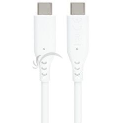 PremiumCord silik�nov� USB-C 60W, biely, 1.5m ku31sa15w