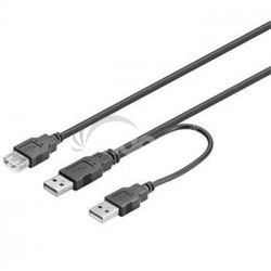 PremiumCord USB 2.0 napjac Y kbel A / M + A / MA / F ku2y01