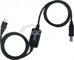 PremiumCord USB 2.0 repeater a prepojovac kbel A / MB / M 10m ku2rep10ab