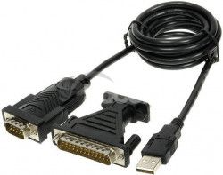 PremiumCord USB 2.0 - RS 232 prevodnk krtky, osaden chipom od firmy FTDI ku2-232