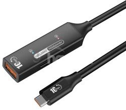 PremiumCord USB-A repeater + k�bel USB-C, 10m ku3rep10bl