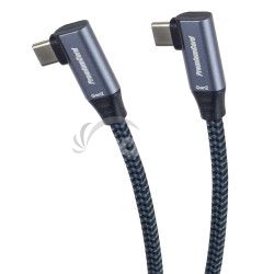 PremiumCord USB-C 2x zahnut kbel, 1m ku31cj1