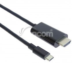 PremiumCord USB-C na HDMI kbel 2m rozlenie 4K*2K@60Hz FULL HD 1080p ku31hdmi17