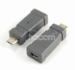 PremiumCord USB redukcia Mini 5 PIN/female - Micro USB/male kur-25