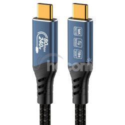 PremiumCord USB4� Version2.0 80Gbps 16K@60Hz 240W Thunderbolt 3 a 4 k�bel 1,2m ku4ca12