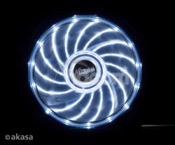 prdavn ventiltor Akasa Vegas LED 12 cm biela AK-FN091-WH