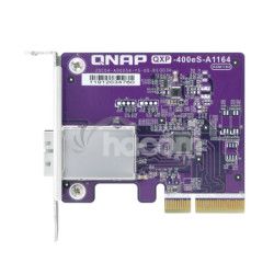 QNAP 1-port SFF-8088 SATA host bus adaptr, 4 x SATA 6Gb/s, PCIe 3.0 x2, pre TL SATA JBOD QXP-400eS-A1164