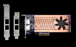 QNAP QM2 series, 2 x PCIe 2280 M.2 SSD slots, PCIe Gen3 x 4, 2 x Intel I225LM 2.5GbE NBASE-T port QM2-2P2G2T