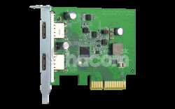 QNAP QXP-10G2U3A - dvojportov USB 3.2 Gen2 10Gb PCIe rozirujce karta pre NAS a PC QXP-10G2U3A