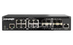 QNAP riaden switch QSW-M3216R-8S8T (8x 10GbE porty + 8x 10G SFP+ porty, polovin rka) QSW-M3216R-8S8T