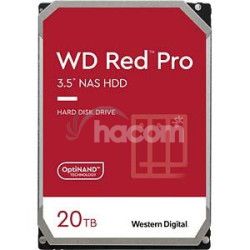 QNAP WD, HDD, Red Pro, SATA III, 3.5-inch, 20TB, WD202KFGX 7211320T-7050500-000-RS