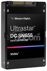 QNAP WD, SSD, Ultrastar SN655, PCIe NVM Gen4, U.3 15mm, 61.44TB, 0TS2510 79700-T61R4401SD00-RS