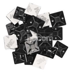 Samolepiaca pr�chytka s�ahovacej p�sky 20�20 mm, �ierna, 25 ks 25ks A2831