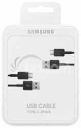 Samsung Kbel USB typ C 2ks Black EP-DG930MBEGWW