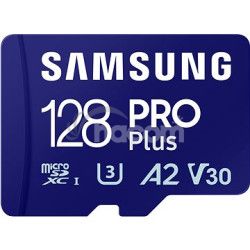 Samsung/micro SDXC/128GB/180MBps/USB 3.0/USB-A/Class 10/+ Adaptr/Modr MB-MD128SB/WW