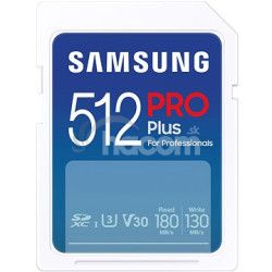 Samsung/SDXC/512GB/180MBps/USB 3.0/USB-A/Class 10/+ Adaptr/Modr MB-SD512SB/WW