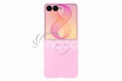 Samsung Silikonov� magnetick� kryt s dr�iakom na prst pre Galaxy Z Flip8, Pink EF-EF776CVEGWW