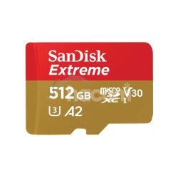 SanDisk Extreme microSDXC 512GB 190MB/s + adaptr SDSQXAV-512G-GN6MA