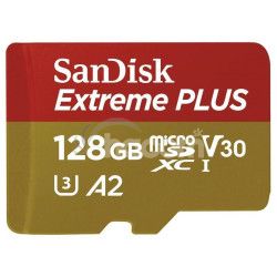 SanDisk Extreme PLUS microSDXC 128GB 200MB/s +ada. SDSQXBD-128G-GN6MA