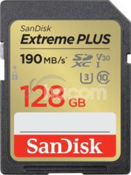 SanDisk Extreme PLUS SDXC 128GB 190MB/s V30 UHS-I SDSDXWA-128G-GNCIN