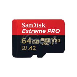 SanDisk Extreme PRO microSDXC 64GB 200MB/s + ada. SDSQXCU-064G-GN6MA