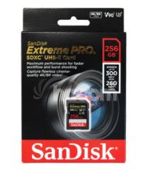 SanDisk Extreme PRO SDXC 256GB 300MB/s V90 UHS-II SDSDXDK-256G-GN4IN