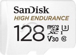 SanDisk High Endurance/micro SDXC/128GB/100MBps/UHS-I U3 / Class 10/+ Adapt�r SDSQQNR-128G-GN6IA