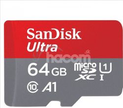 SanDisk Ultra/micro SDHC/64GB/140MB/UHS-I U1 / Class 10/+ Adaptr SDSQUAB-064G-GN6MA