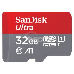 SanDisk Ultra microSDHC 32GB 120MB/s + adaptér SDSQUA4-032G-GN6MA