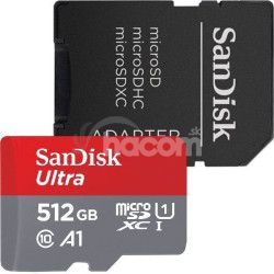 SanDisk Ultra microSDXC 512GB 150MB/s + adaptr SDSQUAC-512G-GN6MA