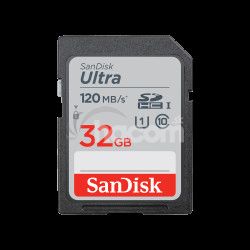 SanDisk Ultra/SDHC/32GB/120MBps/UHS-I U1 / Class 10/ierna SDSDUN4-032G-GN6IN