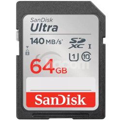 SanDisk Ultra SDXC 64GB 140MB/s Class10 UHS-I SDSDUNB-064G-GN6IN