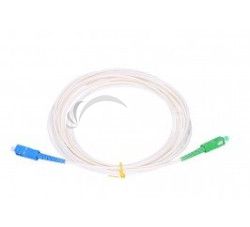 SC/APC - SC/UPC simplex 5m arm.biely 3mm B3 LSZH 0413