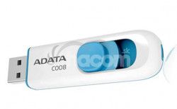 16GB USB ADATA C008 bielo / modrá (potlaè) AC008-16G-RWE