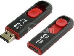16GB USB ADATA C008 čierno / červená (potlač) AC008-16G-RKD