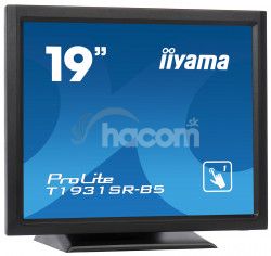 19 "iiyama T1931SR-B5 - TN, SXGA, 5ms, 250cd / m2, 1000: 1,5: 4, VGA, HDMI, DP, USB, repro, výška. T1931SR-B5