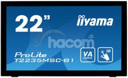22 "LCD iiyama T2235MSC-B1 -VA, 6ms, 3000: 1, repro T2235MSC-B1