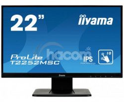 22 "LCD iiyama T2252MSC-B1 -IPS, FullHD, repro, VGA, HDMI, DisplayPort, USB, kapacitné multidotykový T2252MSC-B1
