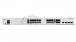 Catalyst C1000-24FP-4X-L, 24x 10/100/1000 Ethernet PoE + ports and 370W PoE budget, 4x 10G SFP + C1000-24FP-4X-L