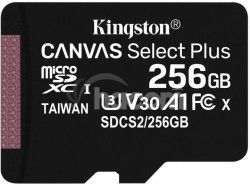 256GB microSDXC Kingston Canvas Select Plus A1 CL10 100MB / s bez adaptéru SDCS2/256GBSP