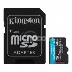 64GB microSDXC Kingston Canvas Go! Plus A2 U3 V30 170MB / s + adaptér SDCG3/64GB