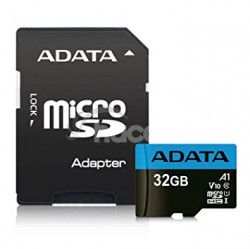 ADATA MicroSDHC 32GB UHS-I 100 / 25MB / s + adaptér AUSDH32GUICL10A1-RA1