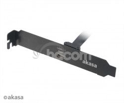 AKASA - USB 3.1 gén 2 Typ C PCI záslepka AK-CBUB37-50BK