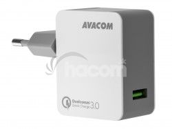 AVACOM HomeMAX sieťová nabíjačka Qualcomm Quick Charge 3.0, biela NASN-QC1X-WW