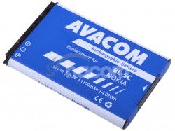 Baterie AVACOM GSNO-BL5C-S1100A do mobilu Nokia 6230, N70, Li-Ion 3,7V 1100mAh (nhrada BL-5C)