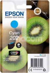 EPSON ink Cyan 202 Premium - singlepack, 4,1ml, 300s, tandard C13T02F24010