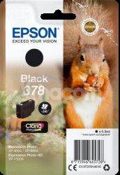 Epson Singlepack Black 378 Claria Photo HD Ink C13T37814010